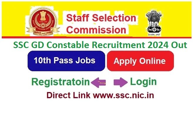 SSC Constable GD Recruitment 2024 Apply Online