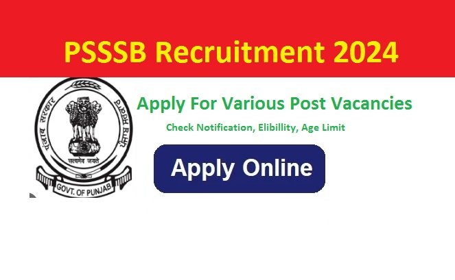 PSSSB Recruitment 2024