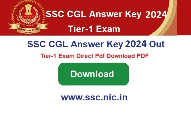 SSC CGL Answer Key 2024 Out