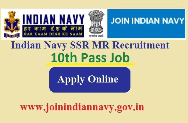 Indian Navy SSR MR Recruitment 2024 Apply Online, @joinindiannavy.gov.in