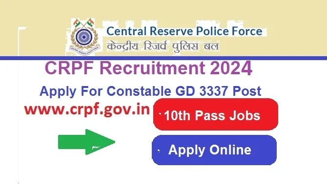 CRPF Constable GD Recruitment 2024