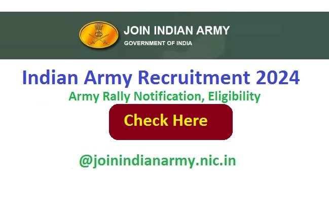 Indian Army Recruitment 2024