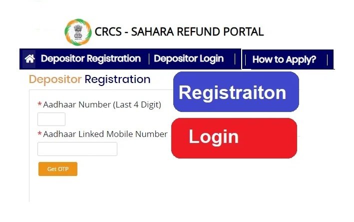 Sahara Refund Registration Login Portal